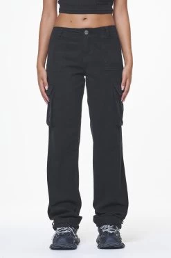 Arlia Wide Cargo Pants Black -Pegador® PGDR LAST MINUTE E COMMERCE PANTS0973