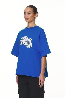 Paluma Heavy Oversized Tee Washed True Blue -Pegador® PGDR NEVER TOO LATE ECOMMERCE 1 FEMALE BLUE63