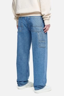 Daule Baggy Workwear Jeans Washed Blue -Pegador® PGDR NEVER TOO LATE ECOMMERCE 2 FEMALE BLUE103