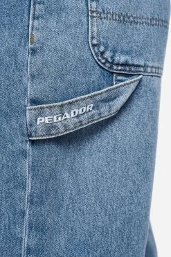 Daule Baggy Workwear Jeans Washed Blue -Pegador® PGDR NEVER TOO LATE ECOMMERCE 2 FEMALE BLUE106