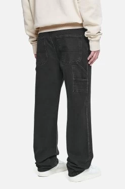 Daule Baggy Workwear Jeans Washed Black -Pegador® PGDR NEVER TOO LATE ECOMMERCE 2 FEMALE BLUE263