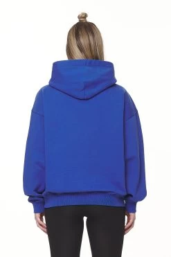Clarita Logo Oversized Hoodie Washed True Blue White Gum -Pegador® PGDR NEVER TOO LATE ECOMMERCE 2 FEMALE BLUE54