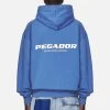 Colne Logo Oversized Hoodie Washed Retro Blue -Pegador® PGDR NEVER TOO LATE ECOMMERCE 2 MALE BLUE16