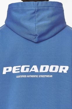 Colne Logo Oversized Hoodie Washed Retro Blue -Pegador® PGDR NEVER TOO LATE ECOMMERCE 2 MALE BLUE20