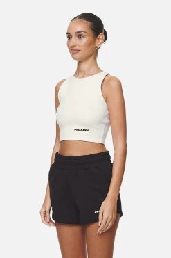 Ayla Crop Top Washed Coconut Milk Black -Pegador® PGDR NEVER TOO LATE ECOMMERCE FEMALE DAY 1132