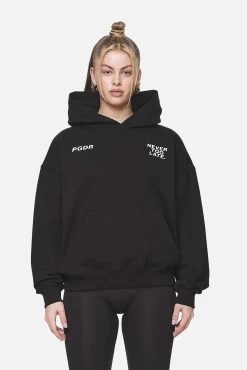 Airville Oversized Hoodie Black -Pegador® PGDR NEVER TOO LATE ECOMMERCE FEMALE DAY 1252