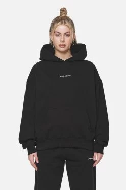 Atna Logo Oversized Hoodie Black White -Pegador® PGDR NEVER TOO LATE ECOMMERCE FEMALE DAY 1469