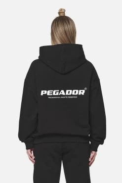 Atna Logo Oversized Hoodie Black White -Pegador® PGDR NEVER TOO LATE ECOMMERCE FEMALE DAY 1473