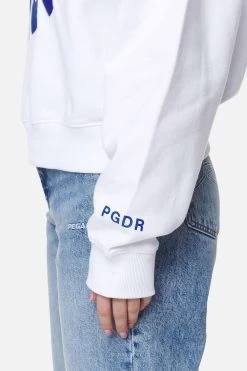 Sarina Oversized Halfzip Sweater White -Pegador® PGDR NEVER TOO LATE ECOMMERCE FEMALE DAY 1687