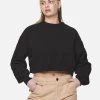 Kintore Cropped Oversized Raglan Sweater Black -Pegador® PGDR NEVER TOO LATE ECOMMERCE FEMALE DAY 1718