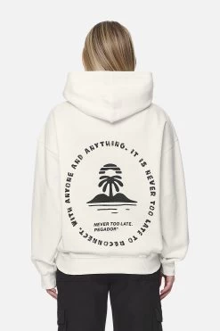 Palmyra Oversized Hoodie Washed Coconut Milk