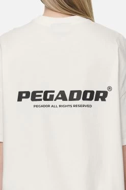 Arendal Logo Heavy Oversized Tee Washed Coconut Milk Black -Pegador® PGDR NEVER TOO LATE ECOMMERCE FEMALE DAY 2259