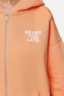 Airville Oversized Zip Hoodie Washed Apricot -Pegador® PGDR NEVER TOO LATE ECOMMERCE FEMALE DAY 2270