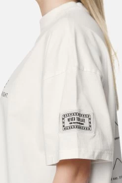 Idalia Heavy Oversized Tee Washed Coconut Milk -Pegador® PGDR NEVER TOO LATE ECOMMERCE FEMALE DAY 2286