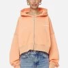 Marla Cropped Zip Hoodie Washed Apricot White Gum -Pegador® PGDR NEVER TOO LATE ECOMMERCE FEMALE DAY 299