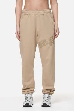 Julago High Waisted Sweat Pants Washed Safari Sand