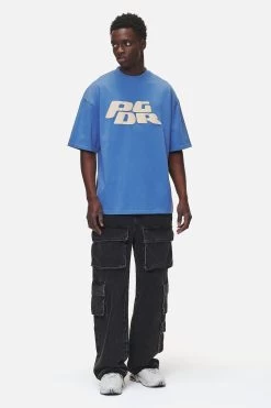 Danico Boxy Tee Washed Retro Blue -Pegador® PGDR NEVER TOO LATE ECOMMERCE MALE BLUE36