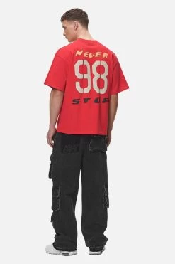 Corey Boxy Tee Washed Red -Pegador® PGDR NEVER TOO LATE ECOMMERCE MALE DAY 110