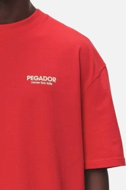 Alchar Oversized Tee Washed Red -Pegador® PGDR NEVER TOO LATE ECOMMERCE MALE DAY 1206