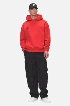Gordan Oversized Hoodie Washed Red -Pegador® PGDR NEVER TOO LATE ECOMMERCE MALE DAY 1292