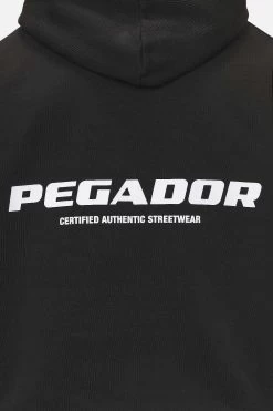 Colne Logo Oversized Hoodie Washed Black -Pegador® PGDR NEVER TOO LATE ECOMMERCE MALE DAY 1361
