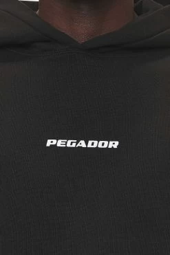 Colne Logo Oversized Hoodie Washed Black -Pegador® PGDR NEVER TOO LATE ECOMMERCE MALE DAY 1362