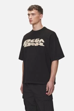 Drew Boxy Tee Washed Black -Pegador® PGDR NEVER TOO LATE ECOMMERCE MALE DAY 1367