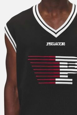 Marcy Oversized Sweat Vest Washed Black -Pegador® PGDR NEVER TOO LATE ECOMMERCE MALE DAY 1469