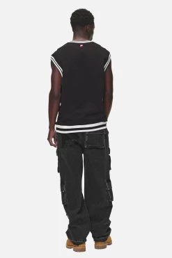 Marcy Oversized Sweat Vest Washed Black -Pegador® PGDR NEVER TOO LATE ECOMMERCE MALE DAY 1471