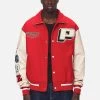 Oris Varsity Jacket Red Cream