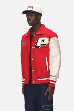 Oris Varsity Jacket Red Cream -Pegador® PGDR NEVER TOO LATE ECOMMERCE MALE DAY 1478