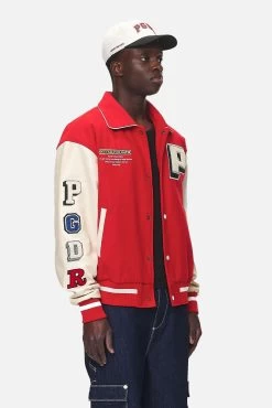 Oris Varsity Jacket Red Cream -Pegador® PGDR NEVER TOO LATE ECOMMERCE MALE DAY 1479