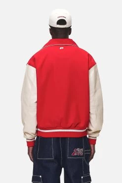 Oris Varsity Jacket Red Cream -Pegador® PGDR NEVER TOO LATE ECOMMERCE MALE DAY 1487