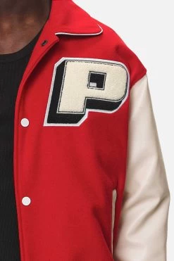 Oris Varsity Jacket Red Cream -Pegador® PGDR NEVER TOO LATE ECOMMERCE MALE DAY 1490