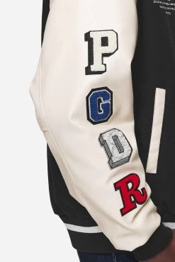 Oris Varsity Jacket Black Cream -Pegador® PGDR NEVER TOO LATE ECOMMERCE MALE DAY 1509