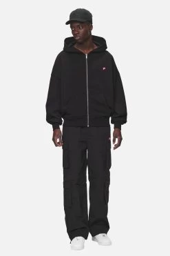Leono Boxy Sweat Jacket Washed Black -Pegador® PGDR NEVER TOO LATE ECOMMERCE MALE DAY 1650