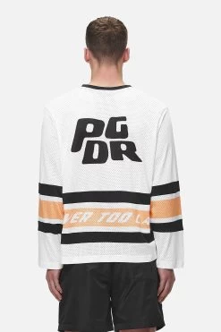 Johnsen Mesh Longsleeve White Apricot -Pegador® PGDR NEVER TOO LATE ECOMMERCE MALE DAY 1694