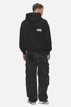 Clayson Boxy Hoodie Washed Black -Pegador® PGDR NEVER TOO LATE ECOMMERCE MALE DAY 186