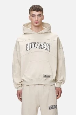 Beech Terry Boxy Hoodie Washed Desert Sand