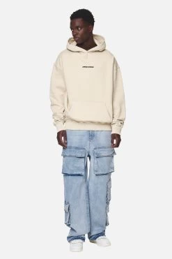 Colne Logo Oversized Hoodie Washed Desert Sand -Pegador® PGDR NEVER TOO LATE ECOMMERCE MALE DAY 2196