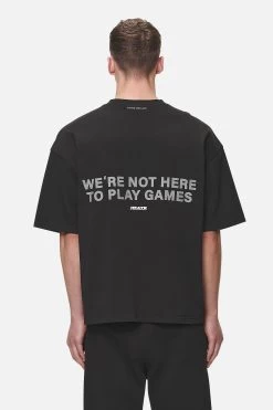 Antigua Oversized Tee Washed Black