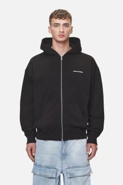 Colne Logo Oversized Sweat Jacket Washed Black -Pegador® PGDR NEVER TOO LATE ECOMMERCE MALE DAY 2361