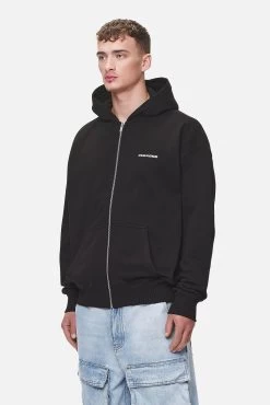 Colne Logo Oversized Sweat Jacket Washed Black -Pegador® PGDR NEVER TOO LATE ECOMMERCE MALE DAY 2362