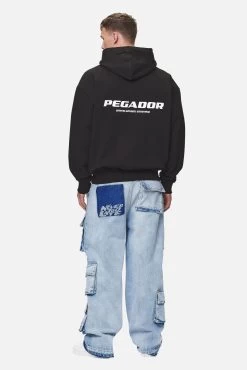 Colne Logo Oversized Sweat Jacket Washed Black -Pegador® PGDR NEVER TOO LATE ECOMMERCE MALE DAY 2371