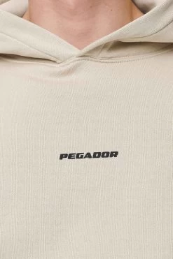 Logo Boxy Hoodie Washed Desert Sand Black Gum -Pegador® PGDR NEVER TOO LATE ECOMMERCE MALE DAY 2553