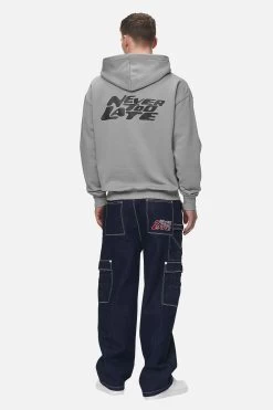 Narson Oversized Hoodie Washed Cool Grey -Pegador® PGDR NEVER TOO LATE ECOMMERCE MALE DAY 26