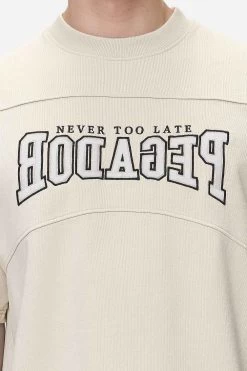 Beech Terry Boxy Tee Washed Desert Sand -Pegador® PGDR NEVER TOO LATE ECOMMERCE MALE DAY 267