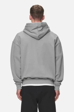 Logo Oversized Sweat Jacket Washed Cool Grey White Gum -Pegador® PGDR NEVER TOO LATE ECOMMERCE MALE DAY 2A41