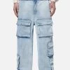 Lark Loose Cargo Jeans Washed Bright Blue -Pegador® PGDR NEVER TOO LATE ECOMMERCE MALE UNDERWEAR12
