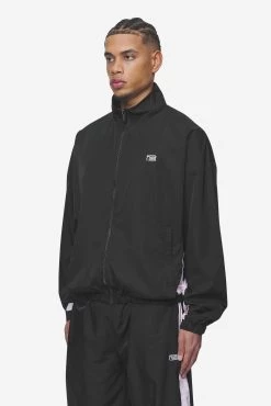 Stow Boxy Track Jacket Black Bubblegum -Pegador® PGDR Next Wave E COMMERCE MENS DAY 146793